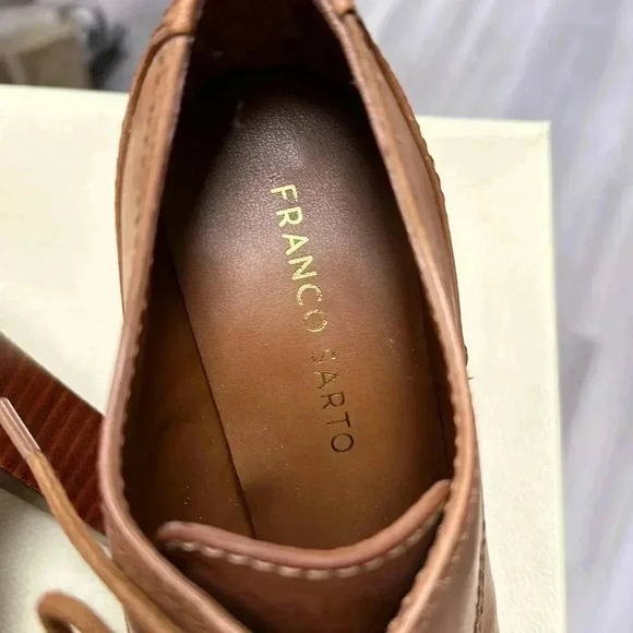 FRANCO SARTO IZARO, WHISKEY BROWN LEARHER SIZE 6.5 - Picture 9 of 12